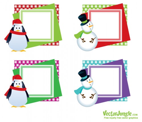 Christmas Vector Frames - Greeting Cards